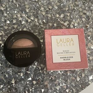 Laura Geller baked blush n bright marbleized blush in ethereal rose color